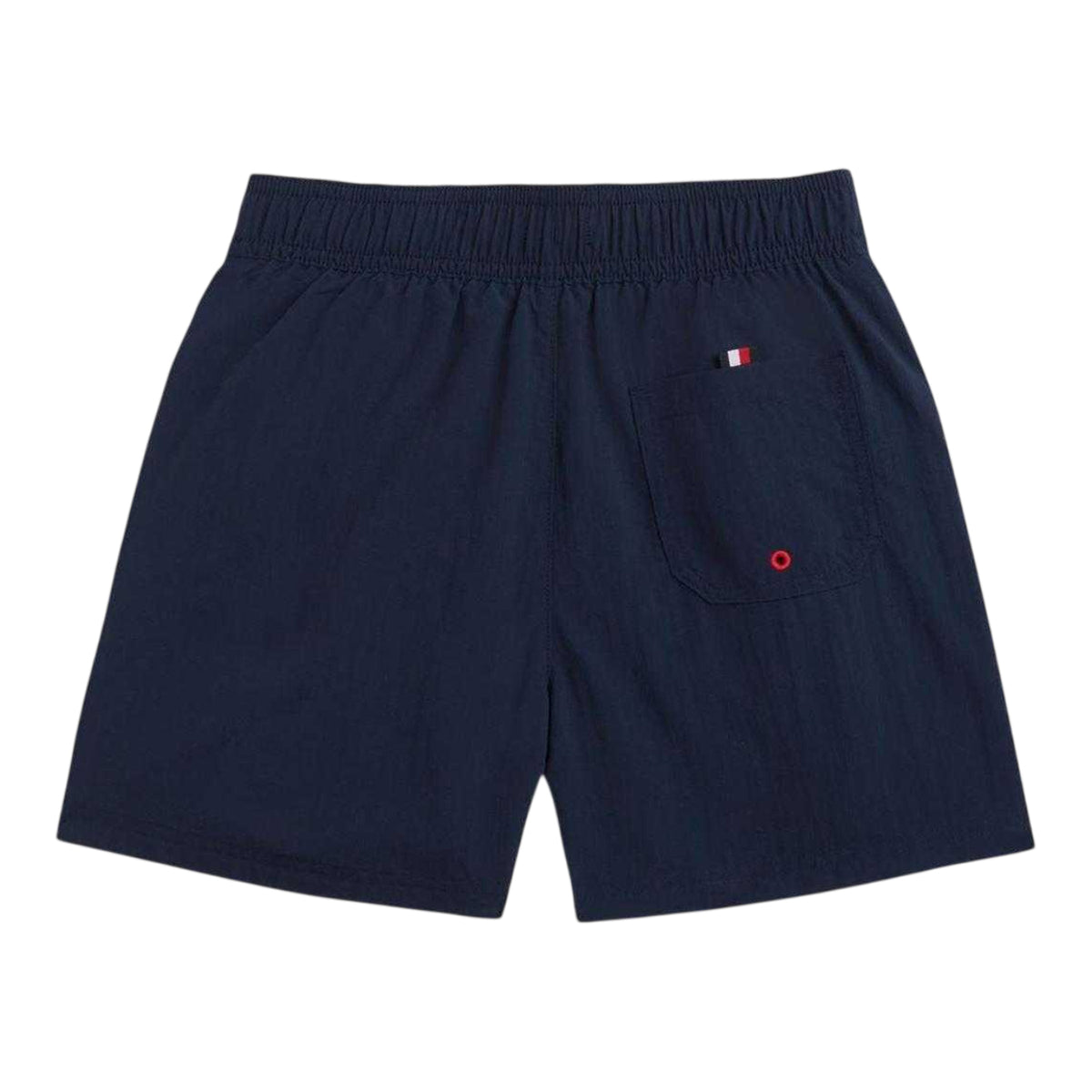 Navy Blue - Back - Tommy Hilfiger Boys Colour Block Swim Shorts