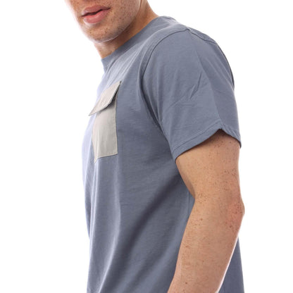 Blue - Side - Duck and Cover Mens Limatar T-Shirt