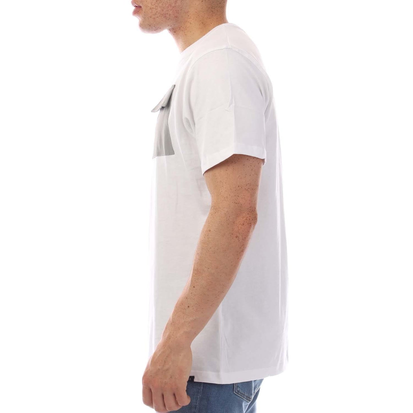 White - Side - Duck and Cover Mens Limatar T-Shirt