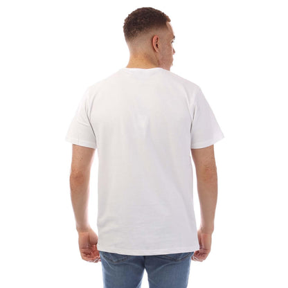White - Back - Duck and Cover Mens Limatar T-Shirt