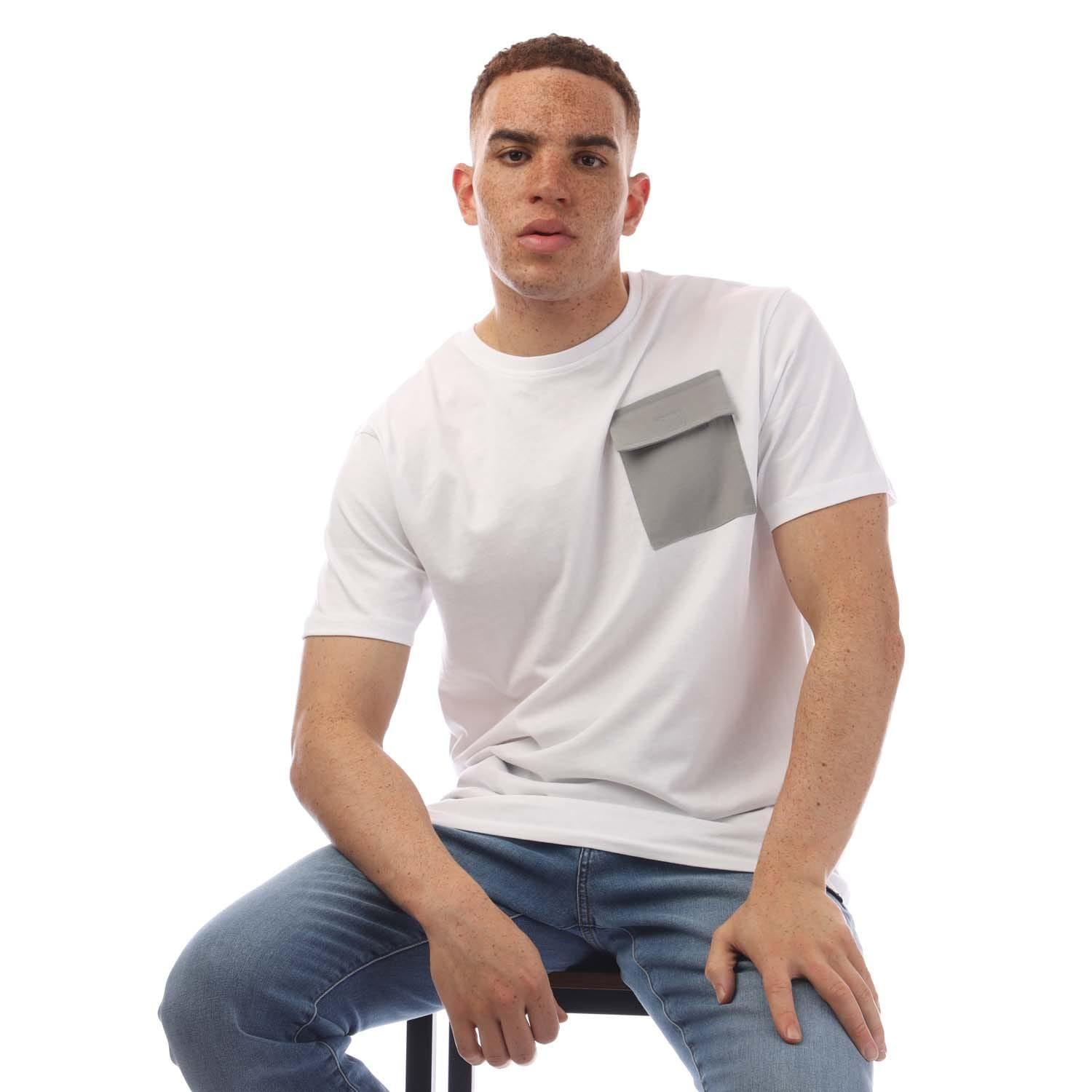 White - Lifestyle - Duck and Cover Mens Limatar T-Shirt