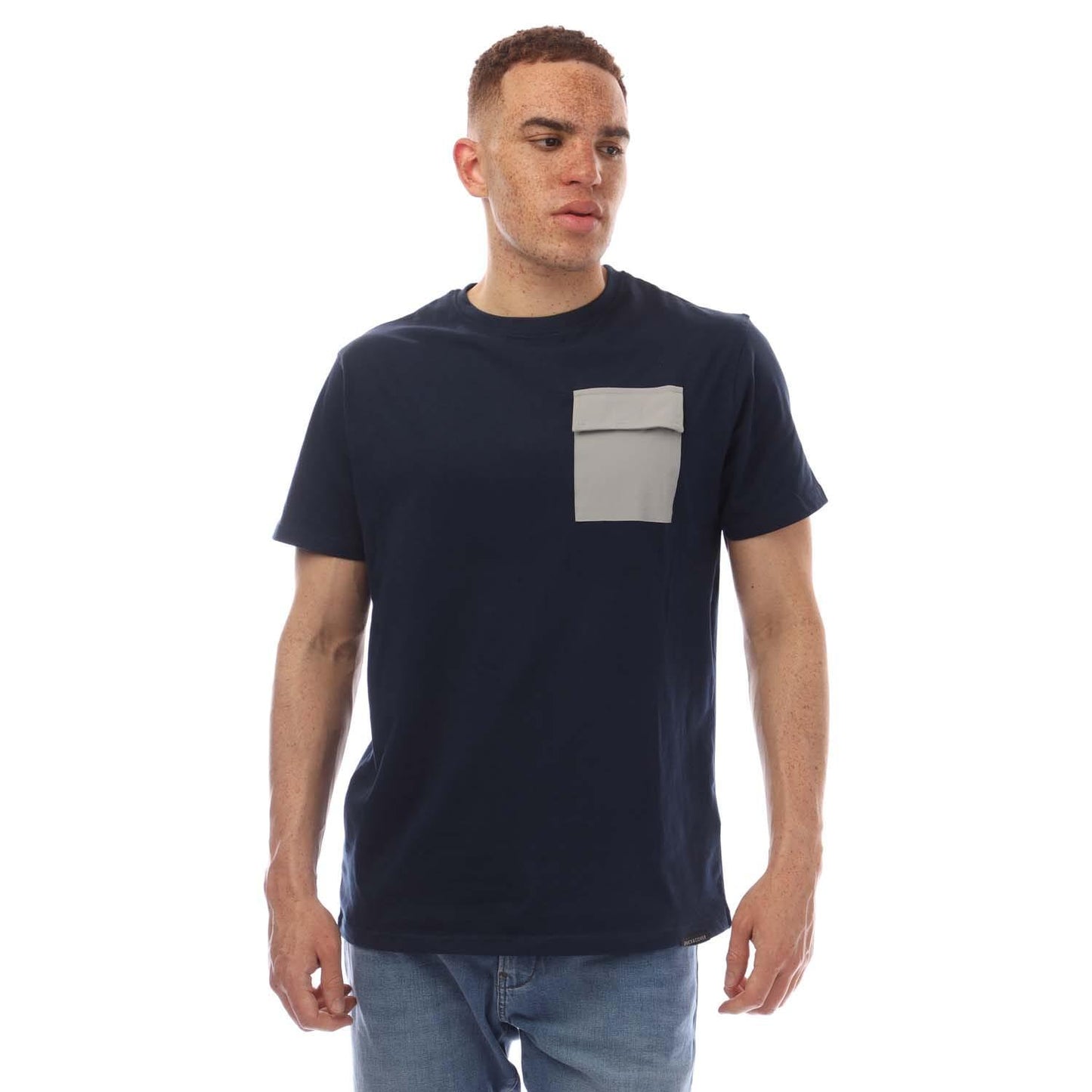 Navy - Front - Duck and Cover Mens Limatar T-Shirt