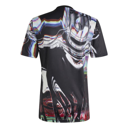 Black-White - Back - Adidas Mens Pre-Match Manchester United FC T-Shirt