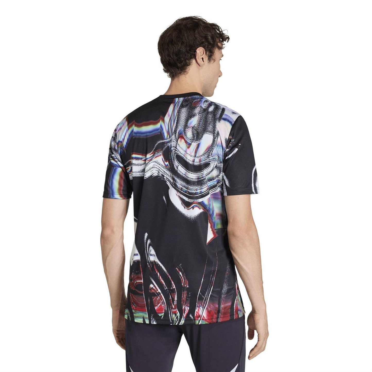 Black-White - Lifestyle - Adidas Mens Pre-Match Manchester United FC T-Shirt