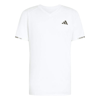 White - Front - Adidas Mens V Neck Competition T-Shirt