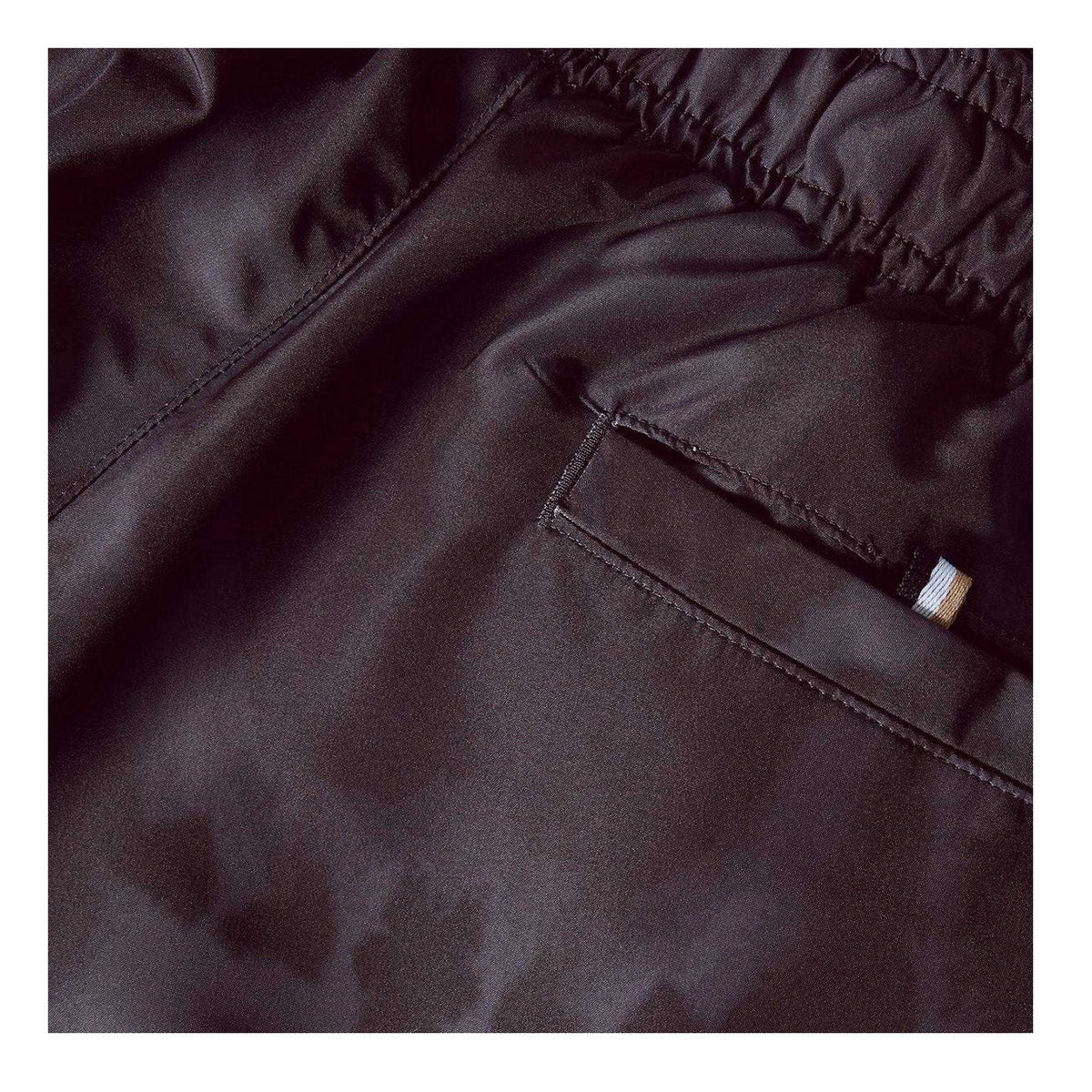 Dark Brown - Side - Hugo Mens Lionfish Tie Dye Swim Shorts