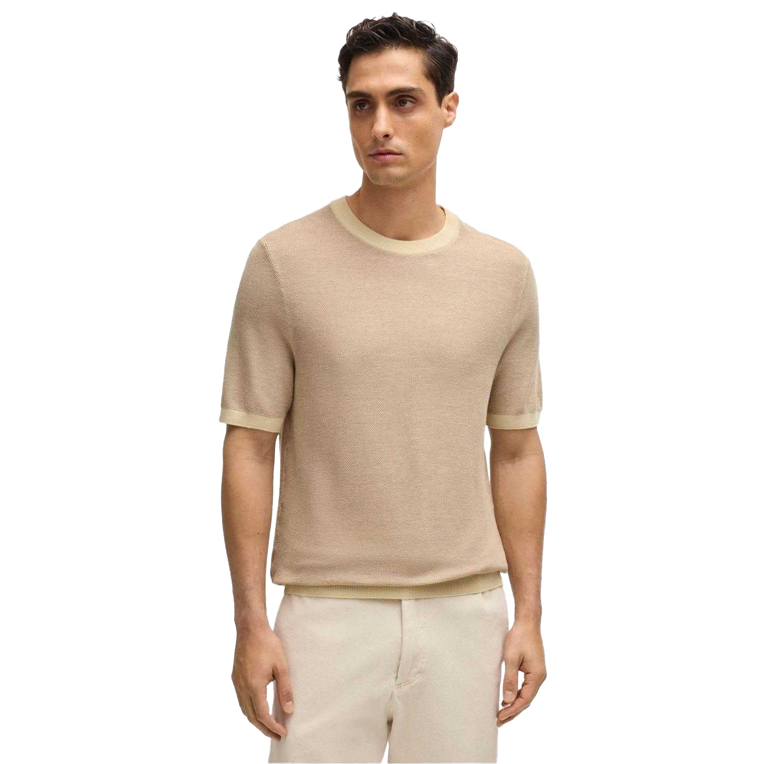 Beige - Lifestyle - Boss Mens Tantino T-Shirt