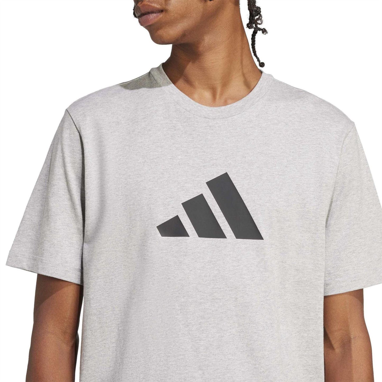 Medium Heather Grey - Lifestyle - Adidas Mens Essential T-Shirt
