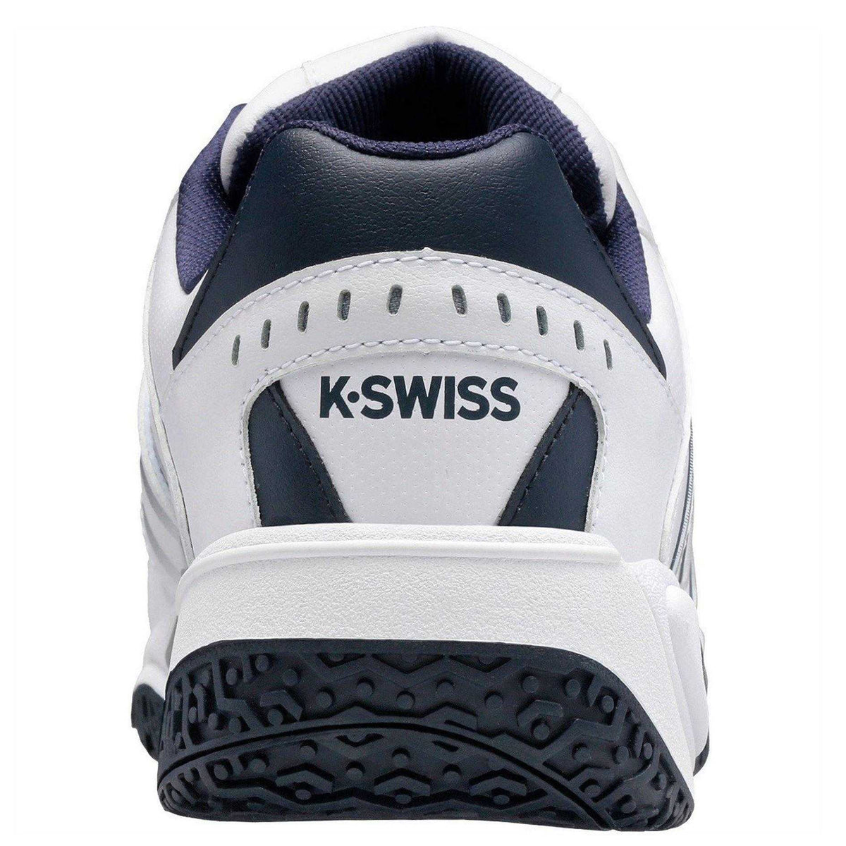 White-Silver - Back - K-Swiss Mens Accomplish Tennis Shoes