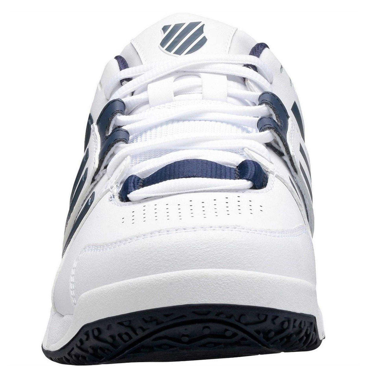 White-Silver - Lifestyle - K-Swiss Mens Accomplish Tennis Shoes