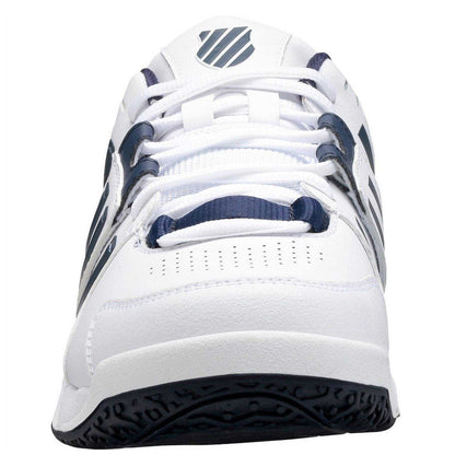 White-Silver - Lifestyle - K-Swiss Mens Accomplish Tennis Shoes