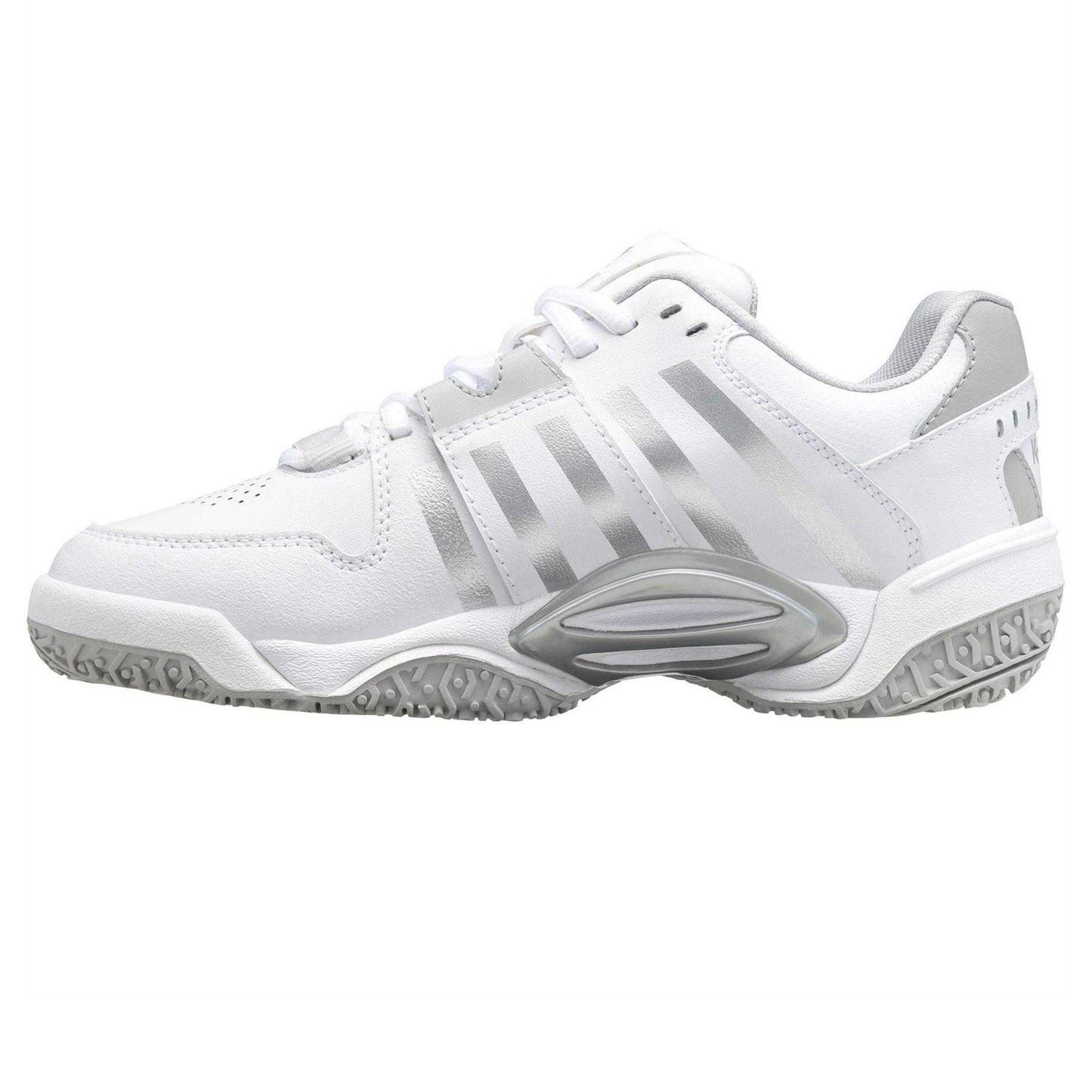 White - Side - K-Swiss Womens-Ladies Accomplish Tennis Shoes