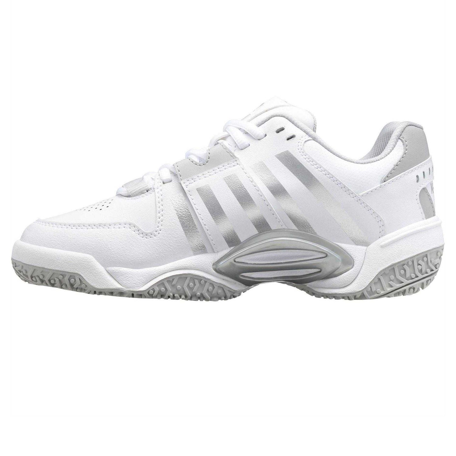 White - Side - K-Swiss Womens-Ladies Accomplish Tennis Shoes