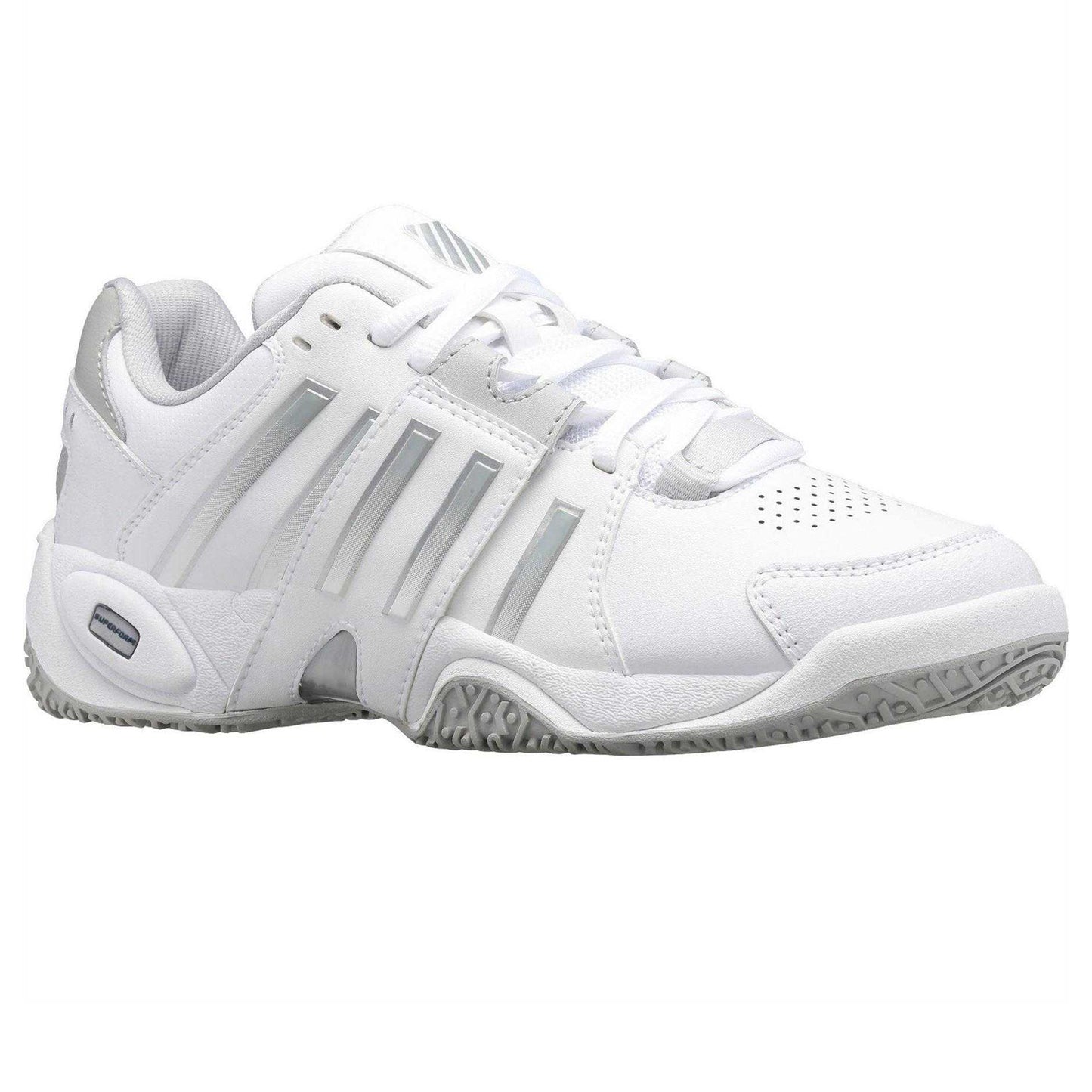 White - Pack Shot - K-Swiss Womens-Ladies Accomplish Tennis Shoes
