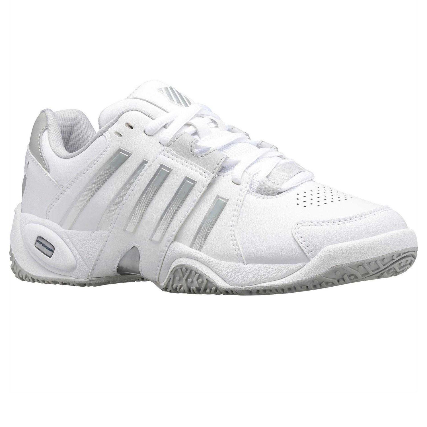 White - Pack Shot - K-Swiss Womens-Ladies Accomplish Tennis Shoes