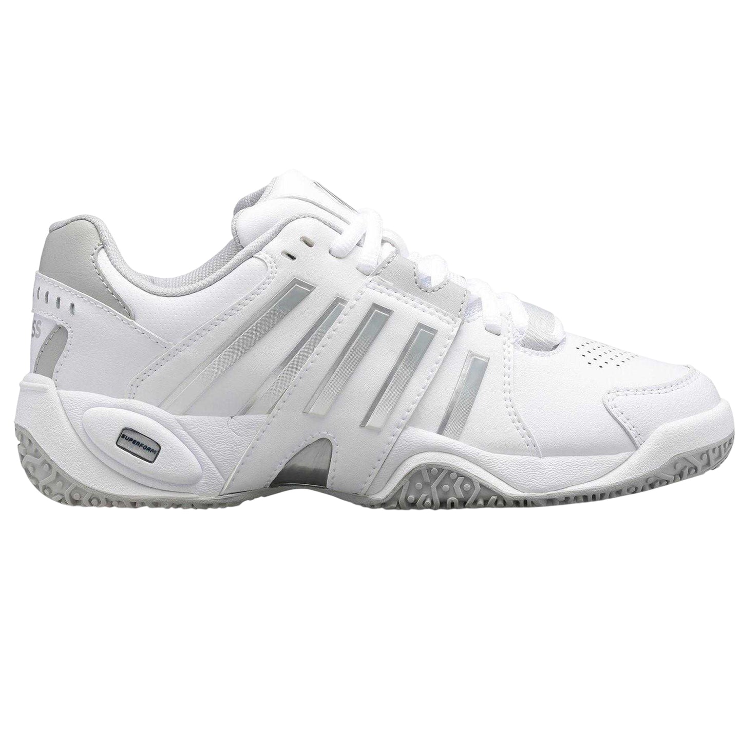 White - Front - K-Swiss Womens-Ladies Accomplish Tennis Shoes
