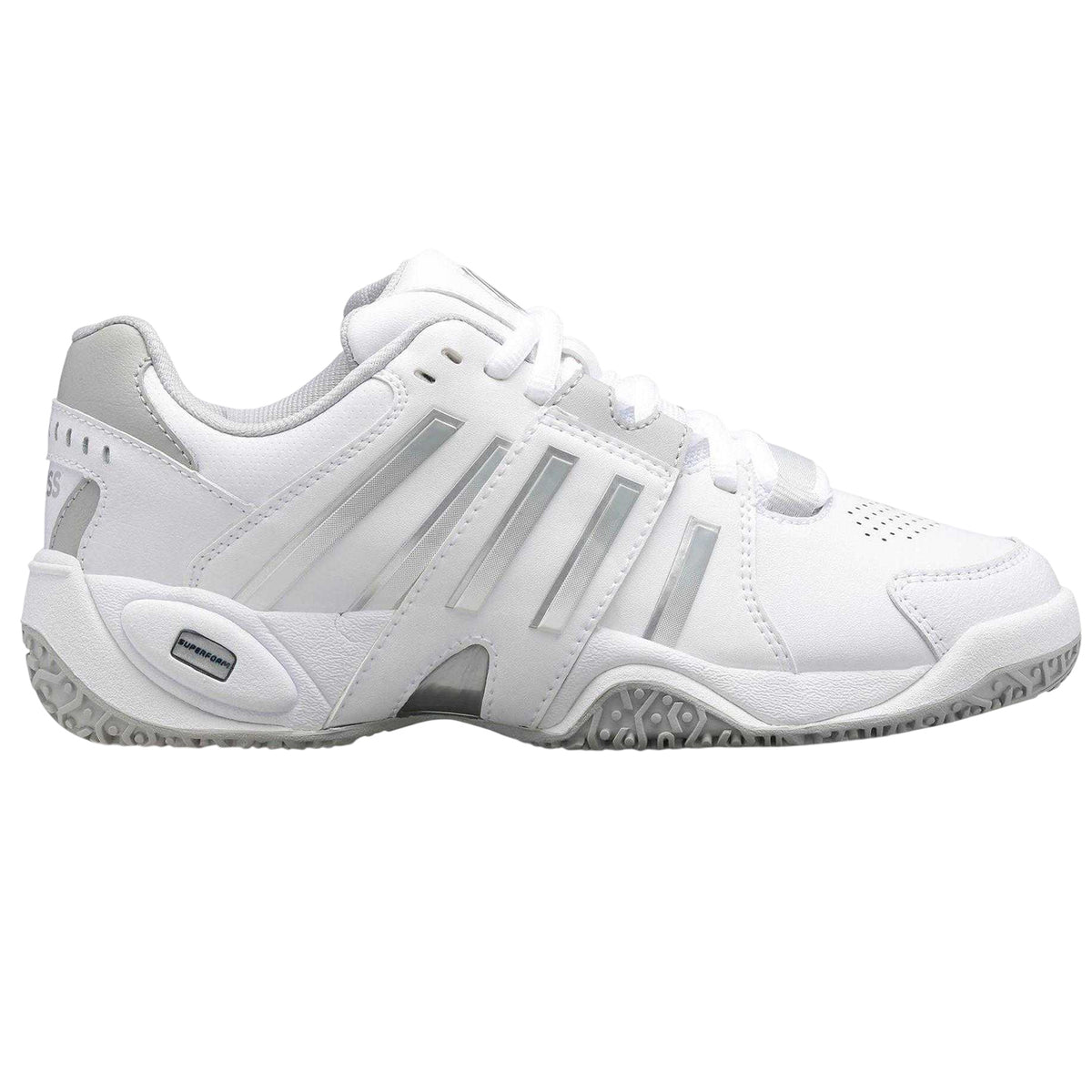 White - Front - K-Swiss Womens-Ladies Accomplish Tennis Shoes
