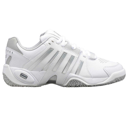 White - Front - K-Swiss Womens-Ladies Accomplish Tennis Shoes