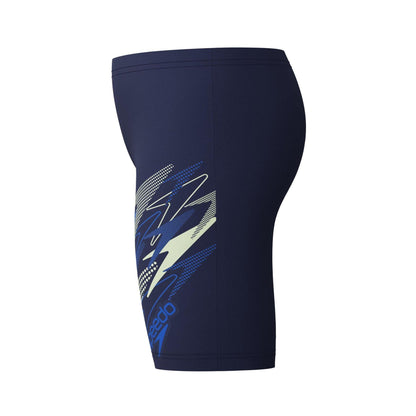 Peacoat - Side - Speedo Boys Medley Eco EnduraFlex Swim Shorts