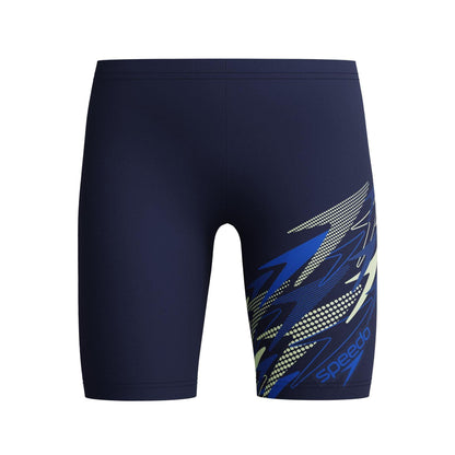 Peacoat - Front - Speedo Boys Medley Eco EnduraFlex Swim Shorts