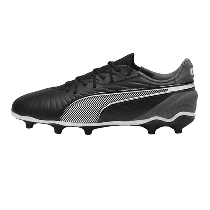 Black - Back - Puma Childrens-Kids King Match FG-AG Football Boots