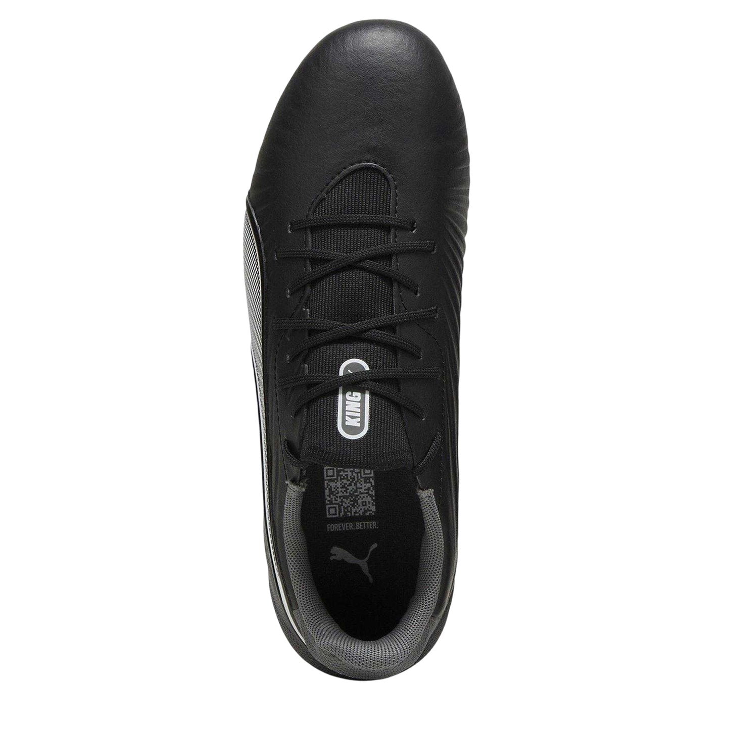 Black - Side - Puma Childrens-Kids King Match FG-AG Football Boots