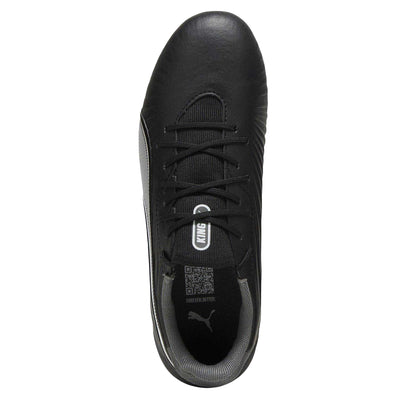 Black - Side - Puma Childrens-Kids King Match FG-AG Football Boots