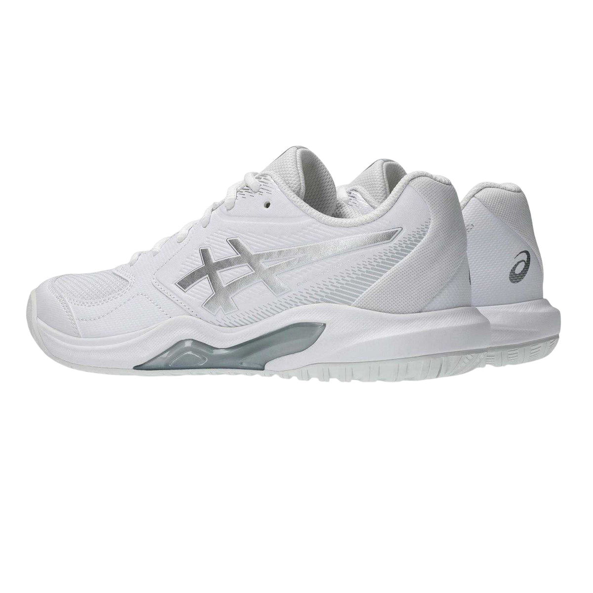 White-Clay - Back - Asics Womens-Ladies Dedicate 9 Tennis Shoes