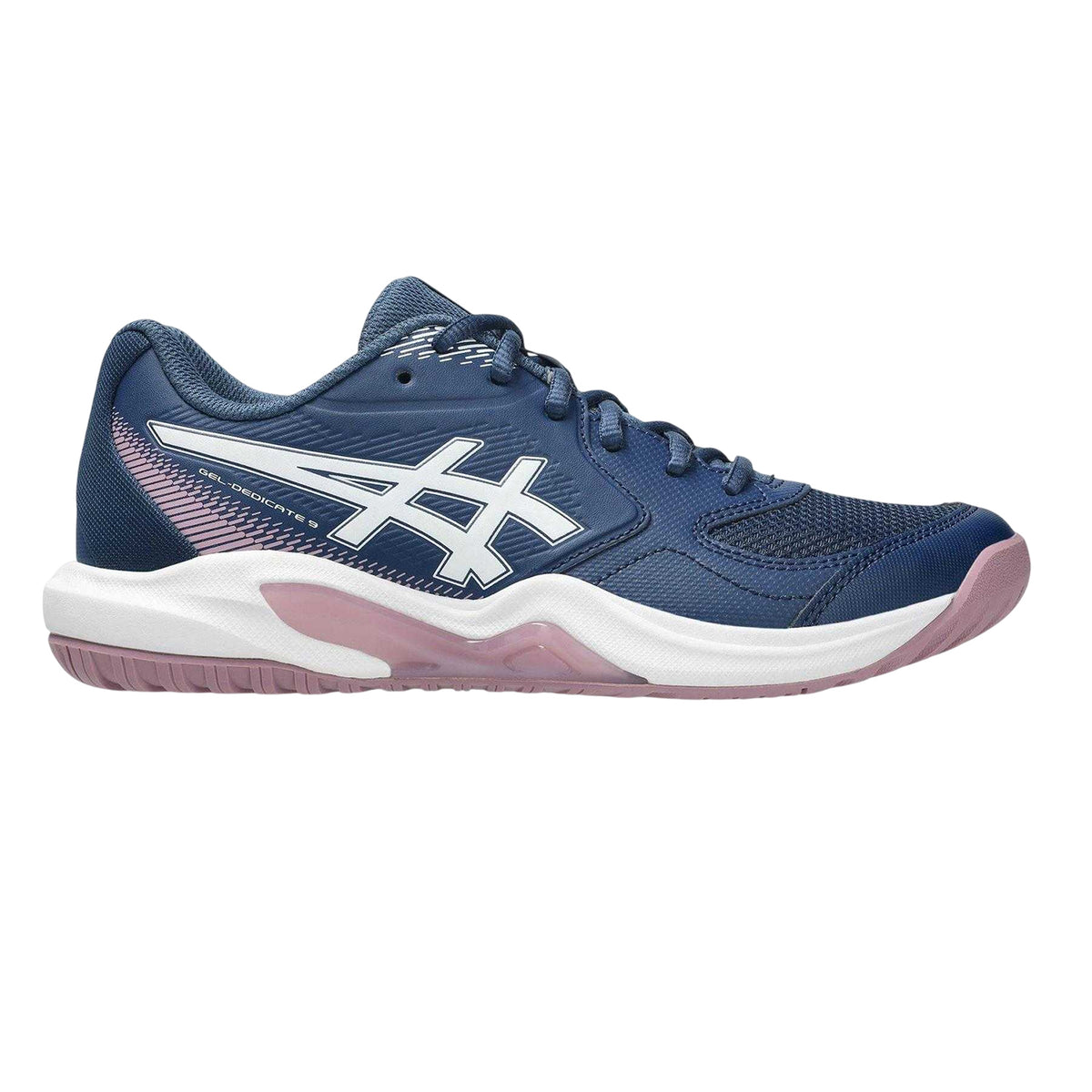 Indigo Blue - Front - Asics Womens-Ladies Dedicate 9 Tennis Shoes