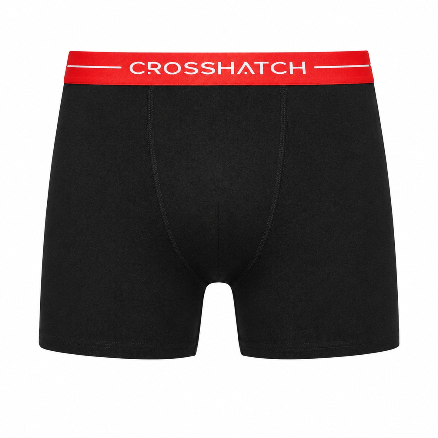 Black - Side - Crosshatch Mens Astral Logo Boxer Briefs (Pack of 12)