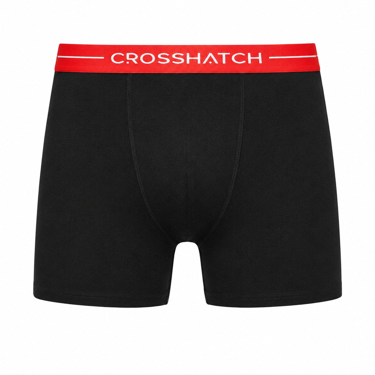 Black - Side - Crosshatch Mens Astral Logo Boxer Briefs (Pack of 12)