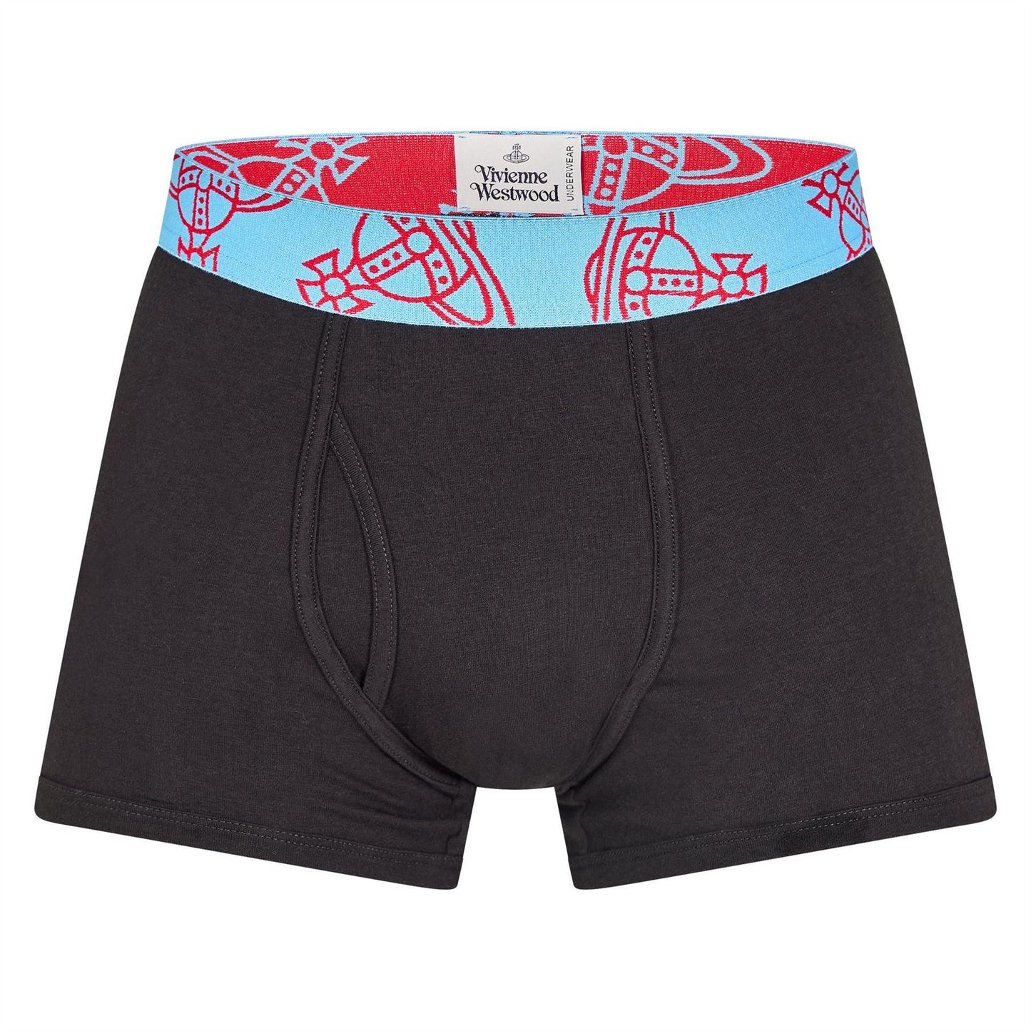 Blue-Black - Front - Vivienne Westwood Mens Logo Boxer Briefs (Pack of 2)