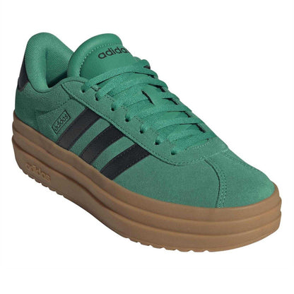 Court Green - Pack Shot - Adidas Womens-Ladies VL Court Suede Platform Shoes