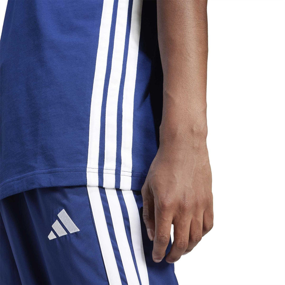 Dark Blue-White - Lifestyle - Adidas Mens Essentials Logo T-Shirt