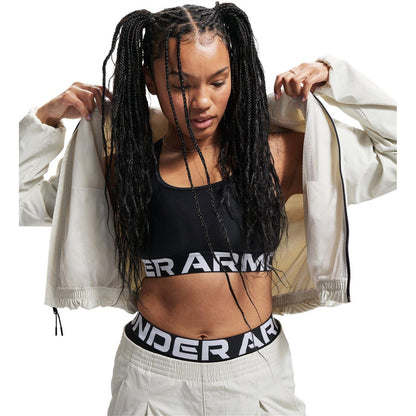 White - Lifestyle - Under Armour Womens-Ladies Unstoppable Woven Jacket