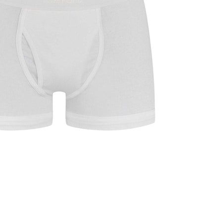 White - Side - Tom Ford Mens Logo Slim Boxer Briefs