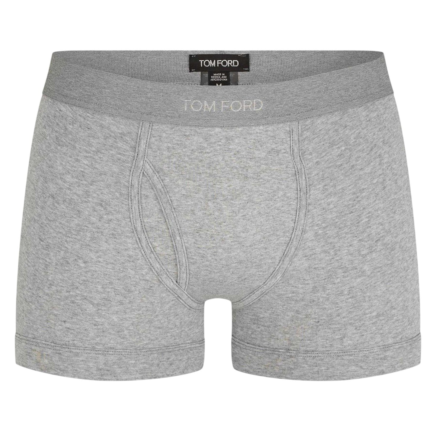 Grey - Front - Tom Ford Mens Logo Slim Boxer Briefs