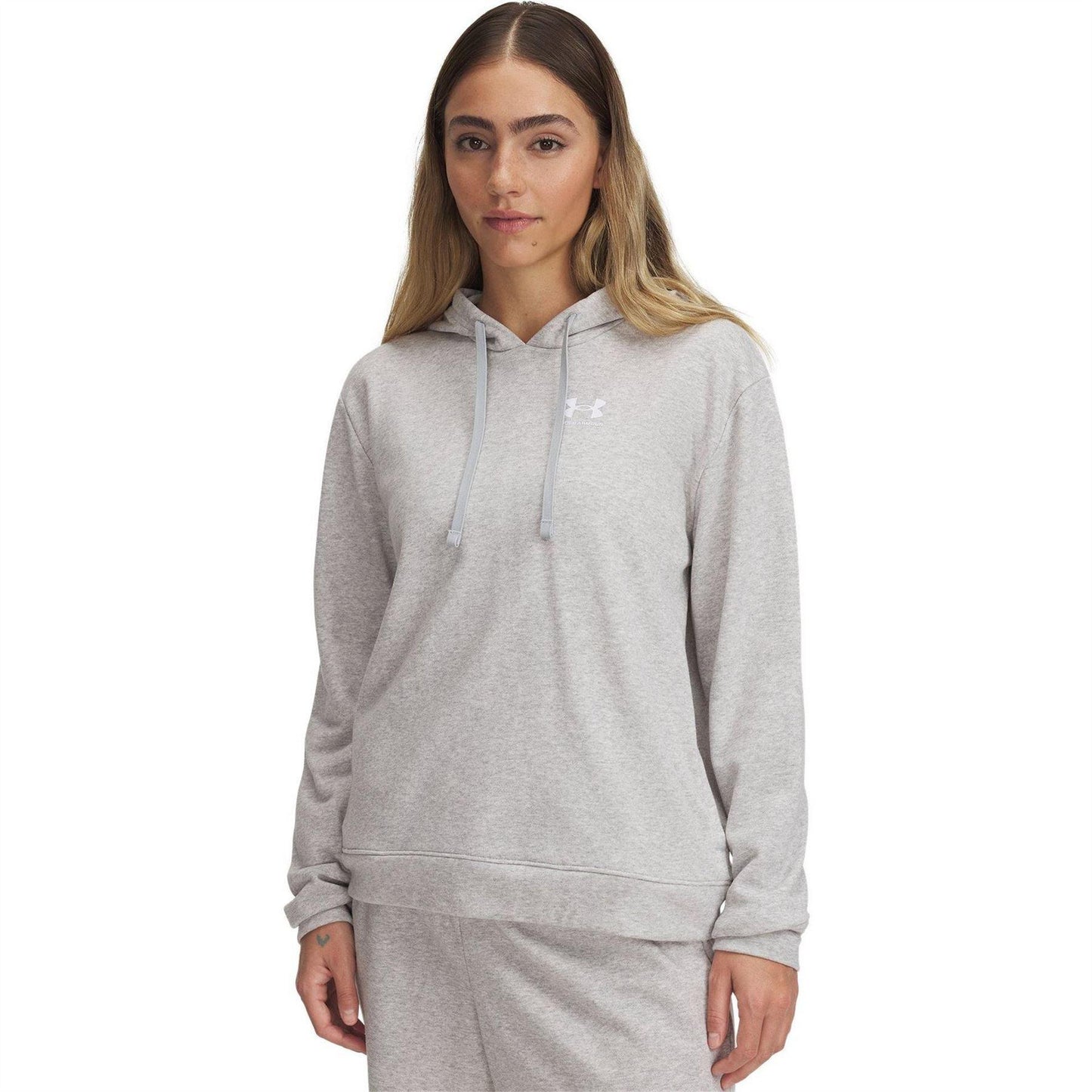 Graystone - Side - Under Armour Womens-Ladies Rival French Terry Hoodie