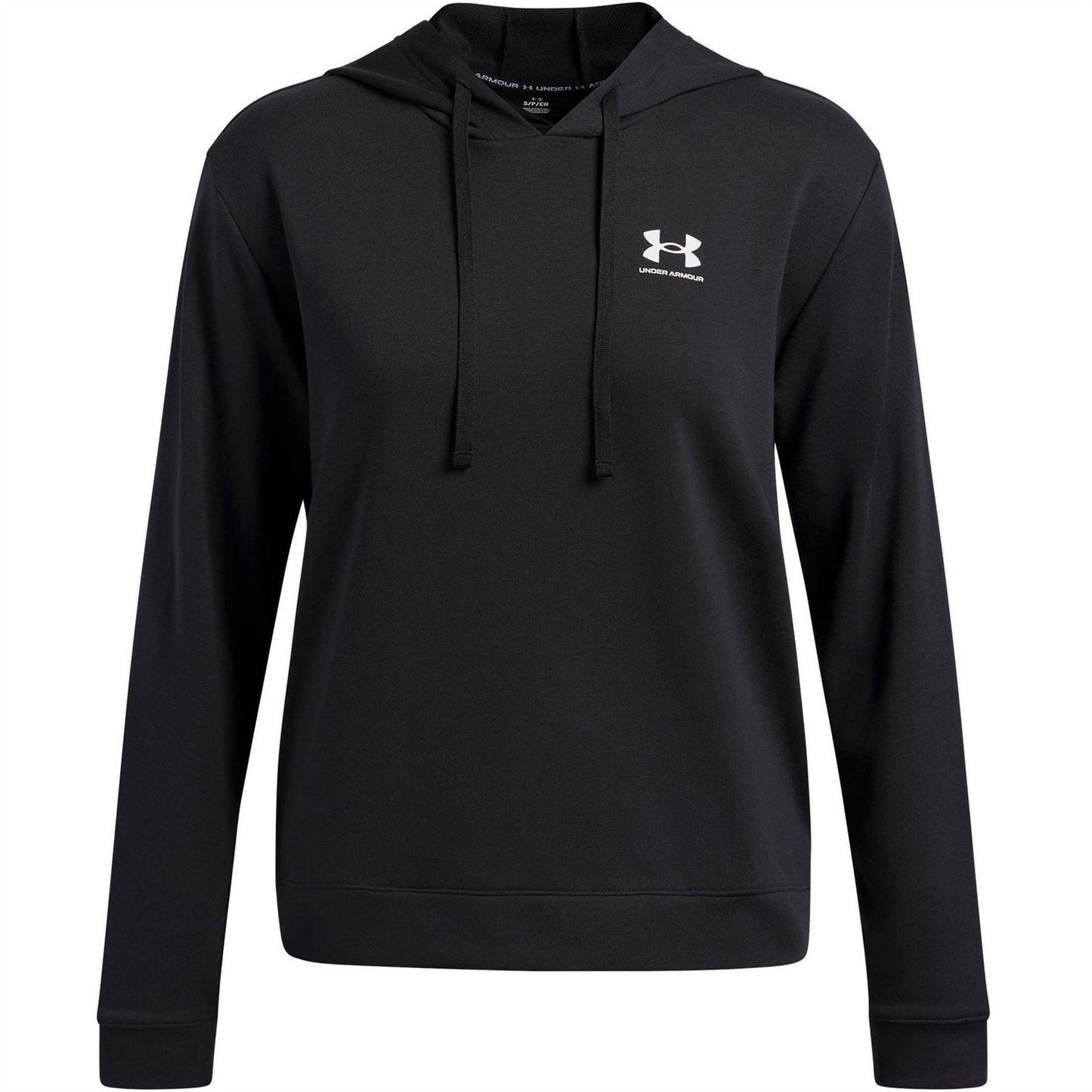 Black - Front - Under Armour Womens-Ladies Rival French Terry Hoodie