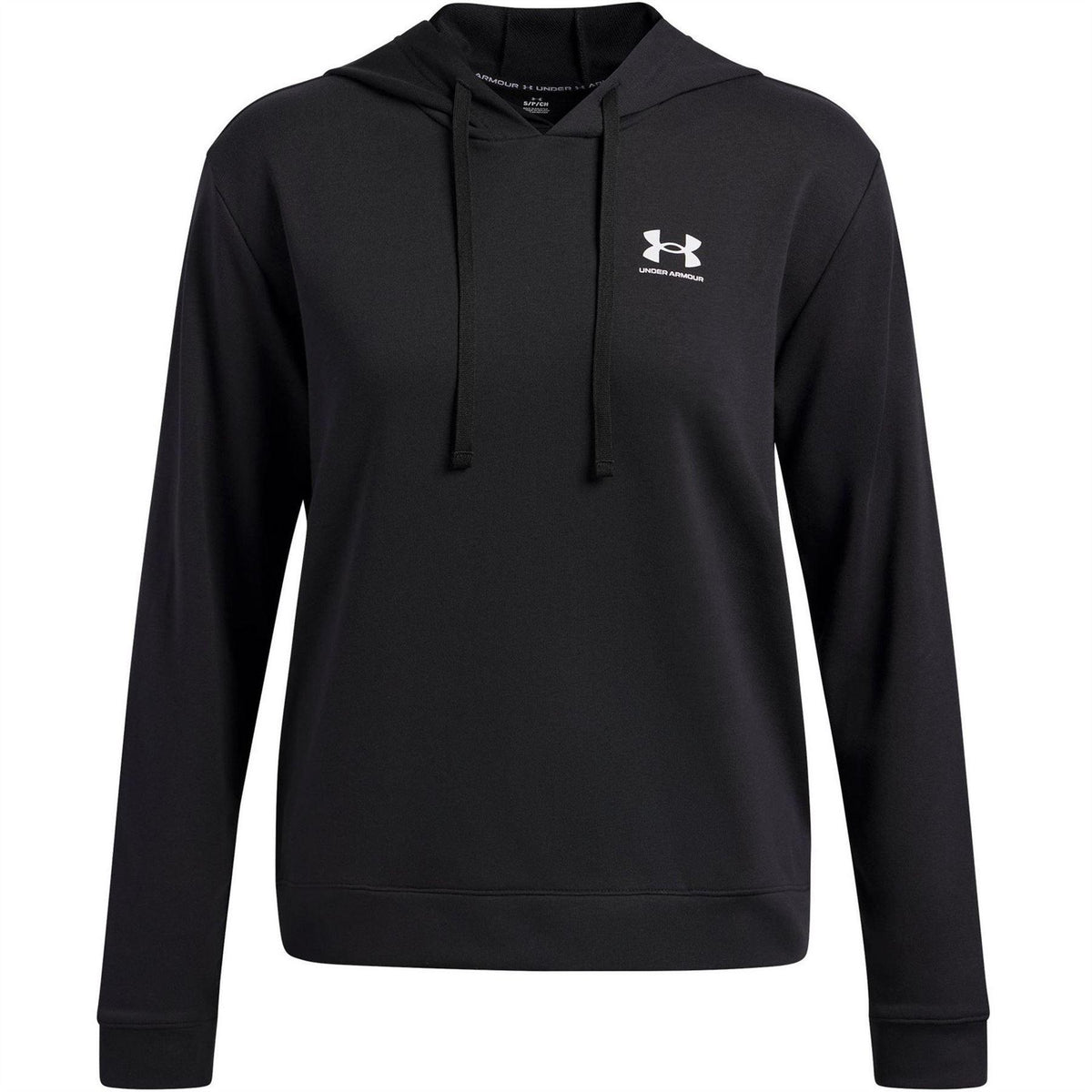 Black - Front - Under Armour Womens-Ladies Rival French Terry Hoodie