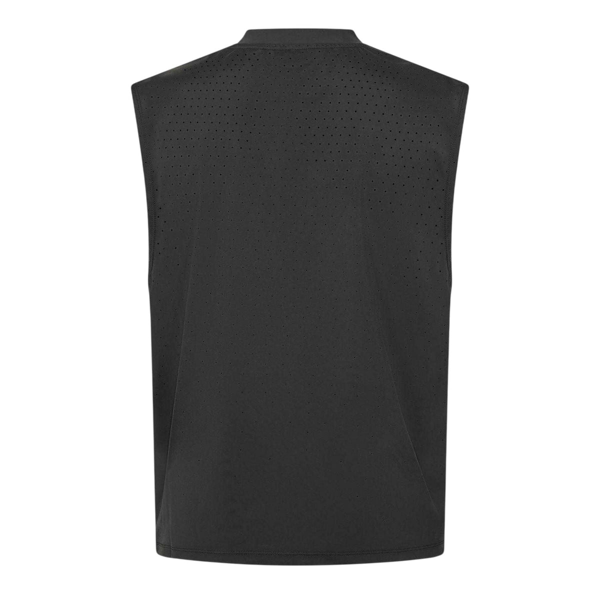 Black - Back - Couture Club Mens Perforated Training Tank Top