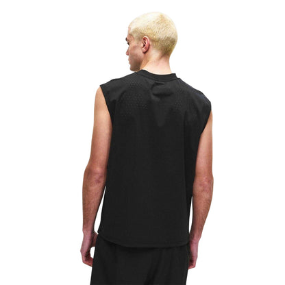 Black - Lifestyle - Couture Club Mens Perforated Training Tank Top