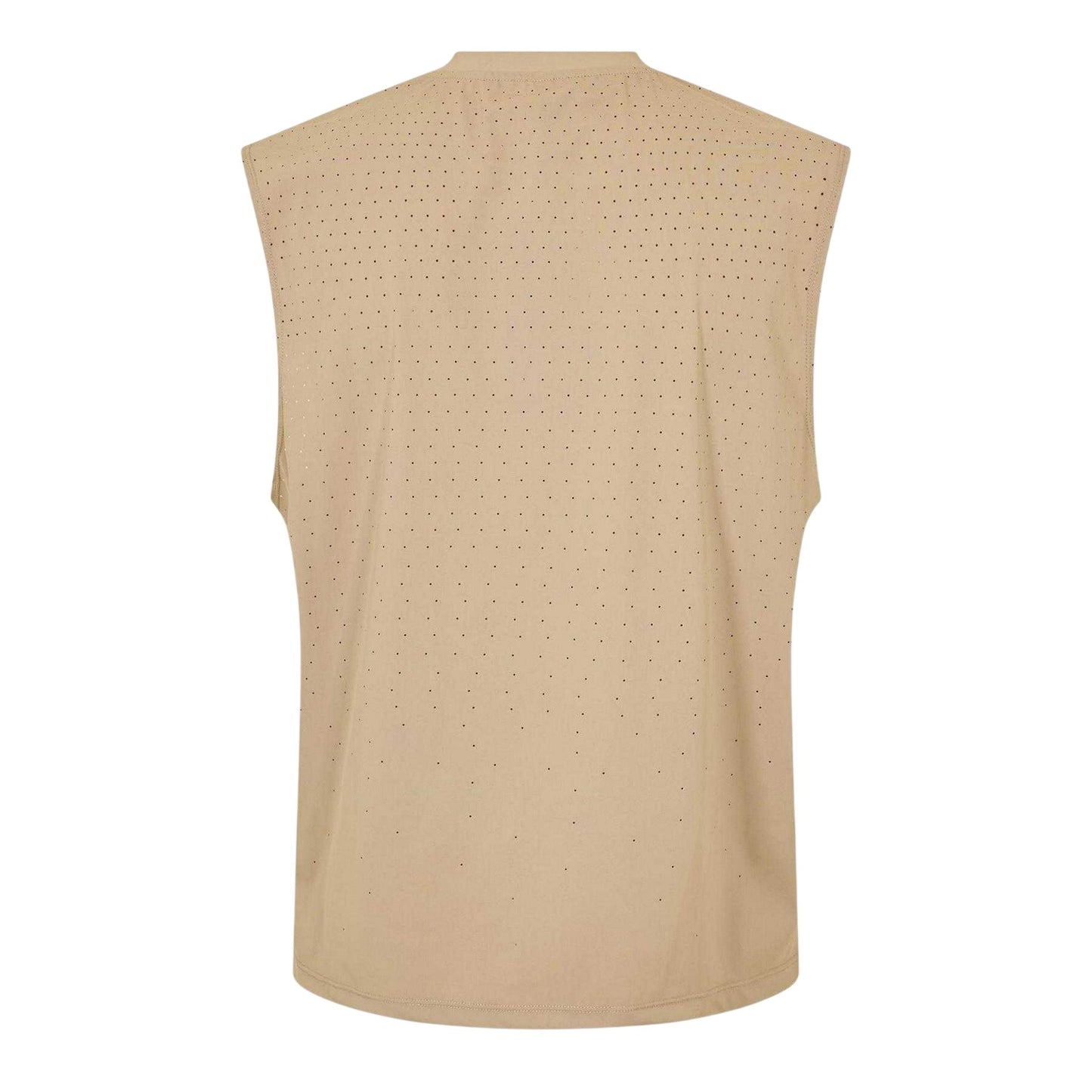 Sand - Back - Couture Club Mens Perforated Training Tank Top