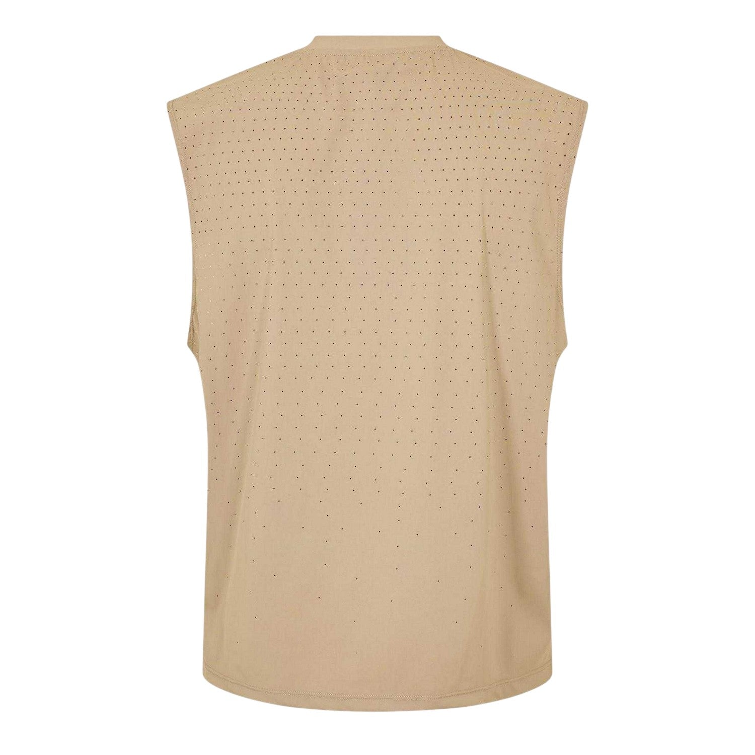 Sand - Back - Couture Club Mens Perforated Training Tank Top