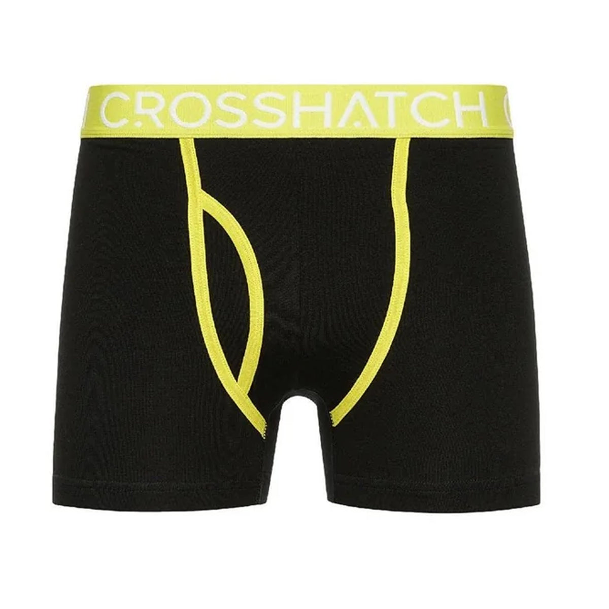 Lime - Back - Crosshatch Mens Crystaline Geometric Boxer Briefs (Pack of 3)