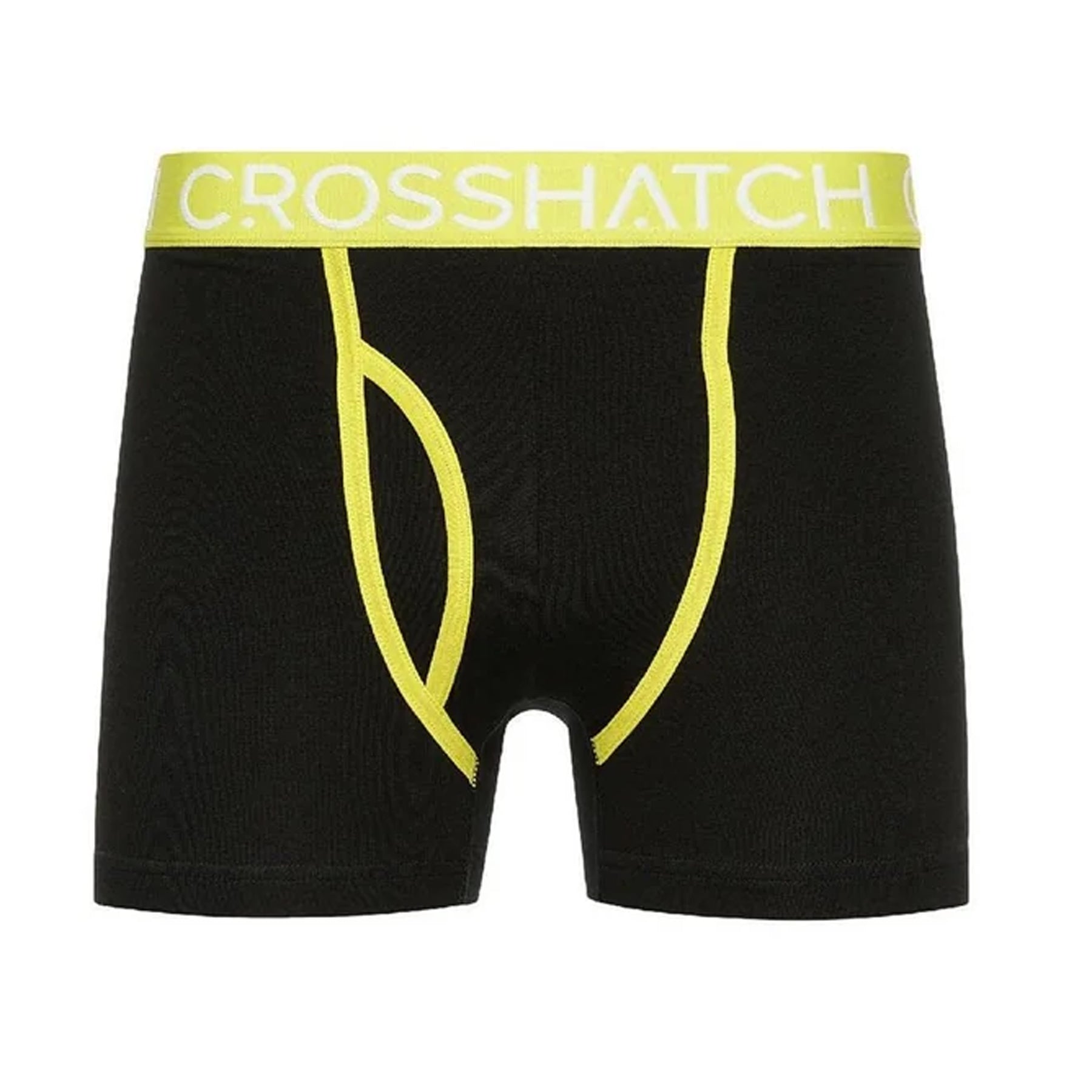 Lime - Back - Crosshatch Mens Crystaline Geometric Boxer Briefs (Pack of 3)