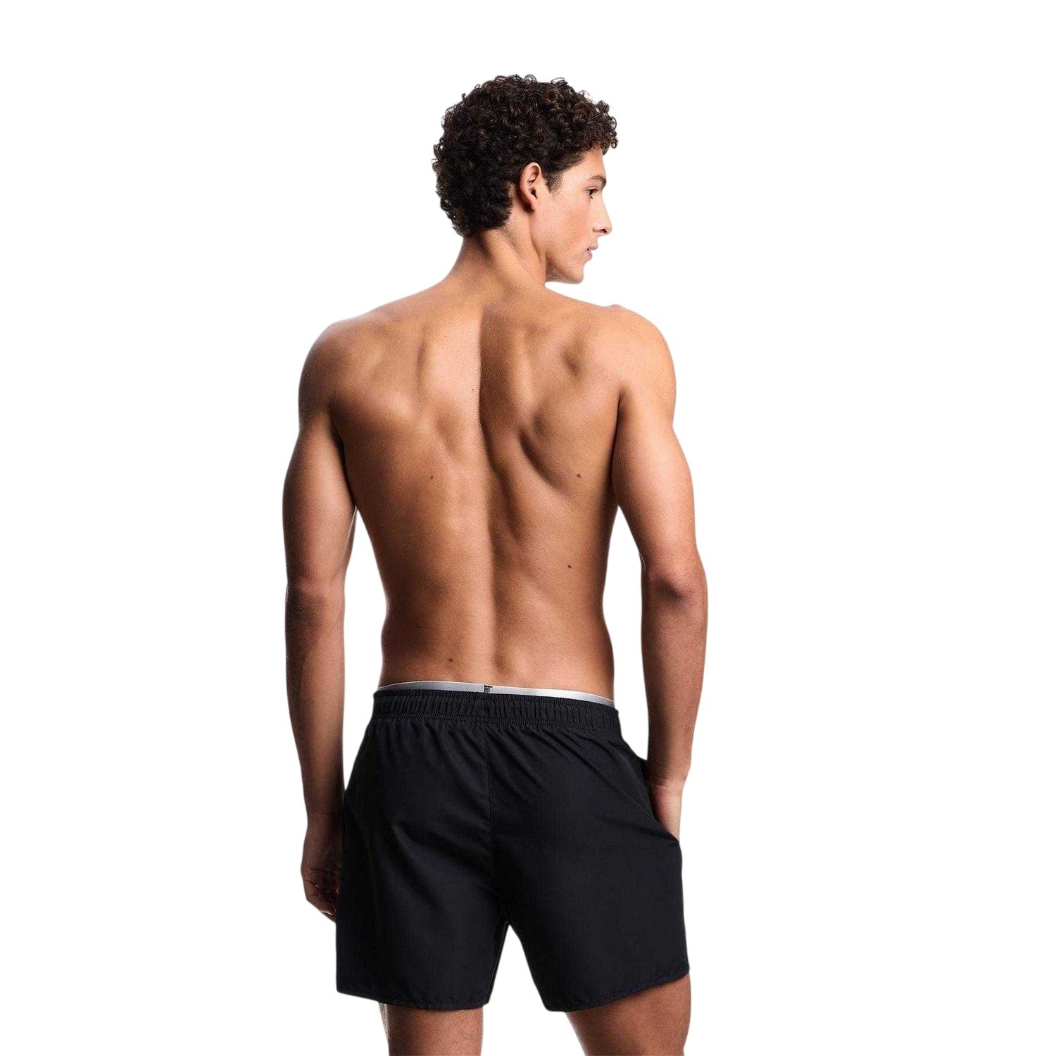 Black - Back - Emporio Armani EA7 Mens Swimming Trunks