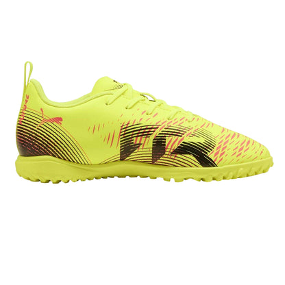 Yellow-Black - Front - Puma Boys Future 8 Play Football Astro Turf Trainers