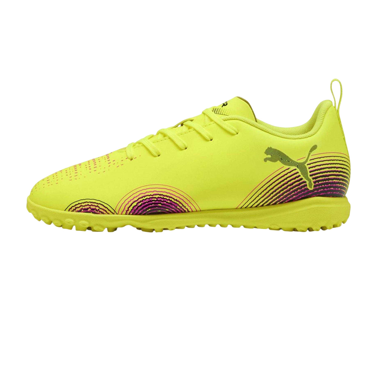 Yellow-Black - Side - Puma Boys Future 8 Play Football Astro Turf Trainers
