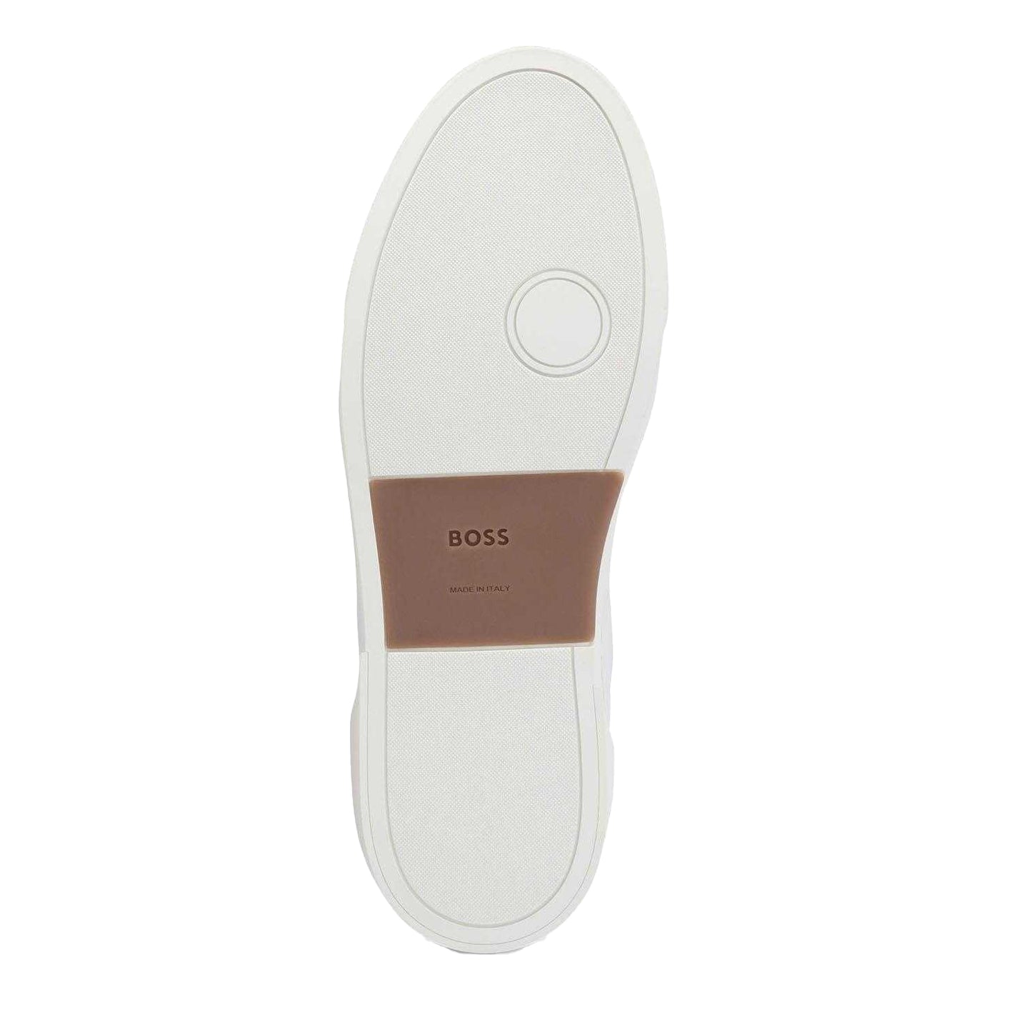White - Lifestyle - Hugo Boss Mens Gary Leather Tennis Trainers
